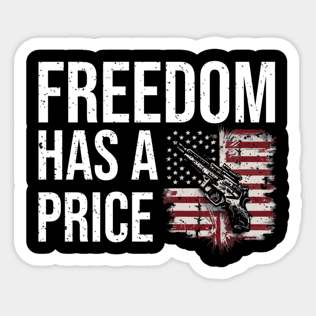 Freedom has a price quote typography design Sticker by emofix